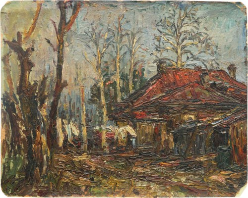 Безикович Борис Николаевич. У дома